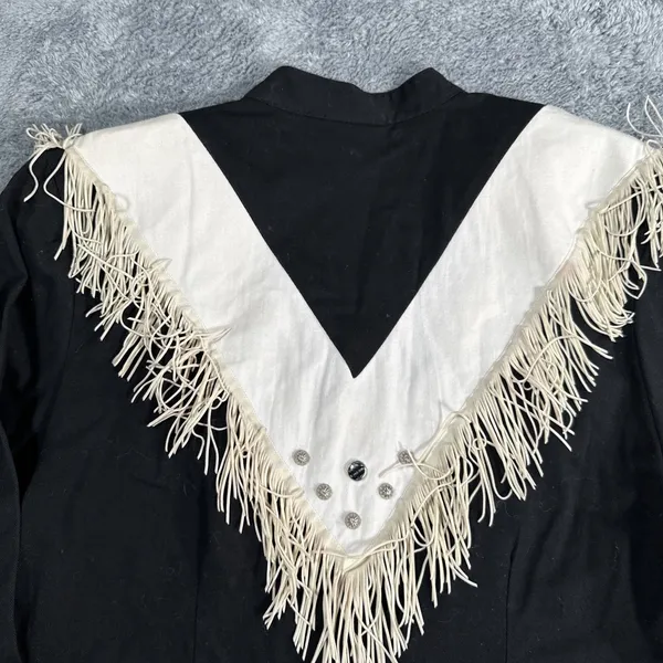 1849 Authentic Ranchwear Shirt Small USA Made Fringe Western Cowgirl Rodeo flaw - Image 13