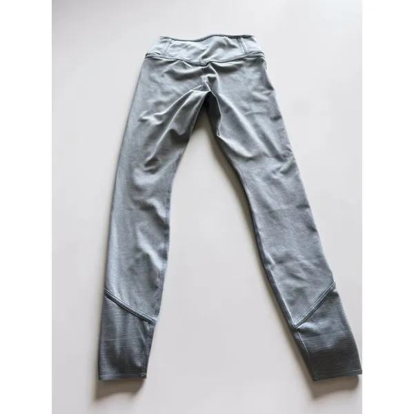 Nike‎ Dri-FIT Womens High Waisted Textured Gray Leggings Athletic Tights Small - Image 3