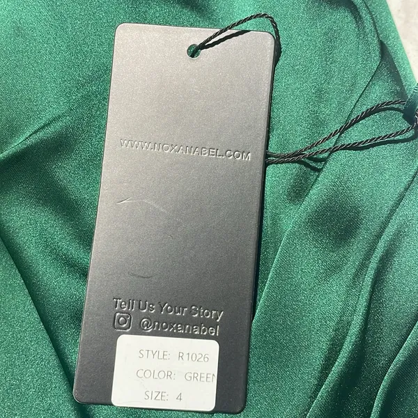 NWT NOX ANABEL‎ Simple Long Classic Dress with Cowl V-Neck in Green Sz 4 $249 - Image 10