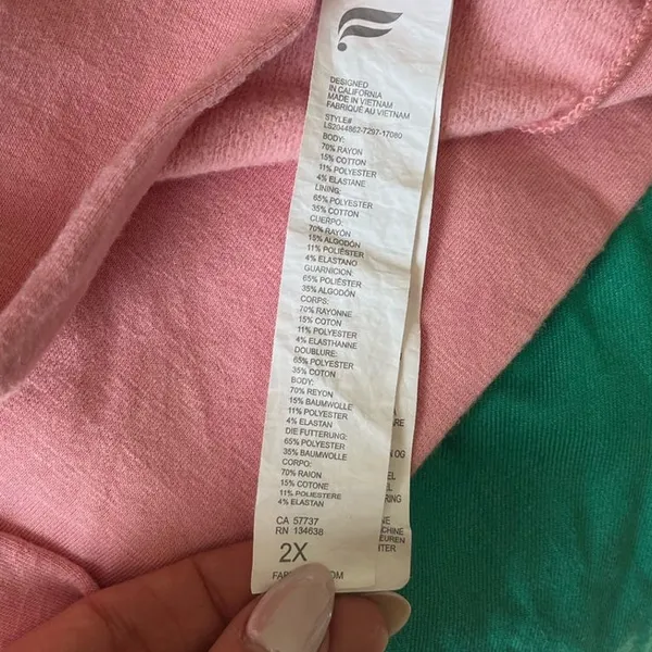 FABLETICS Go-To Hoodie in Pink Buff Women's sz XXL Cozy Loungewear - Image 9