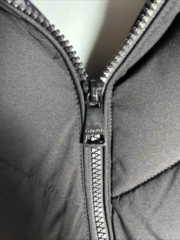 Calvin Klein Women's Black Puffer Coat with Hood Classic retail $400 - Image 12