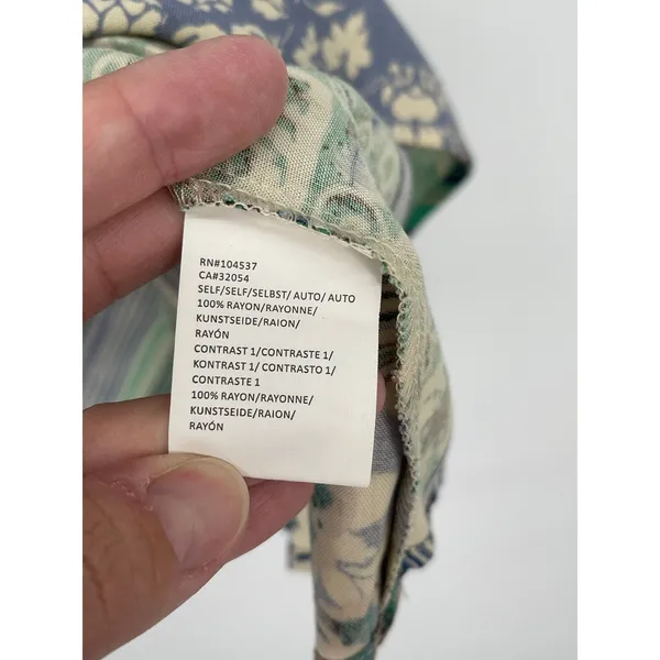 Anthropologie TINY Green Caviana Shirt Dress Size XSP‎ Lace Boho Artsy Beach - Image 7