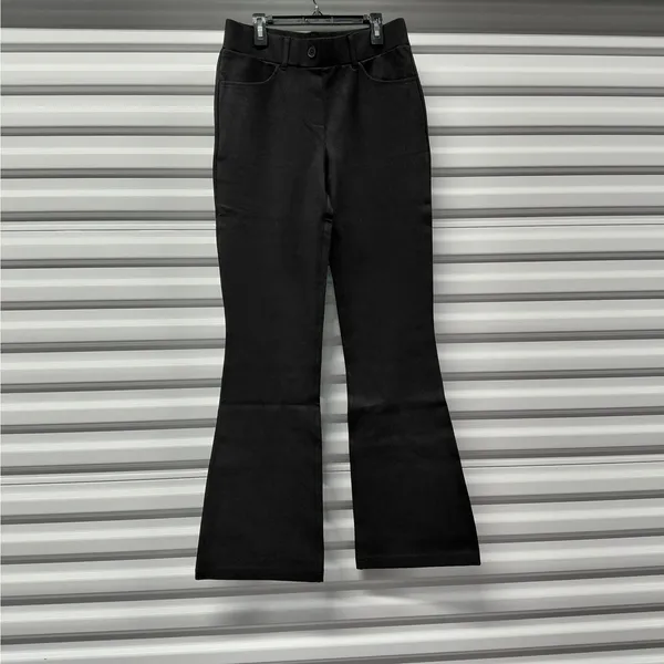 Betabrand 7 Pocket Bootcut Dress Yoga Pants Size Medium Petite Black Stretch - Image 2