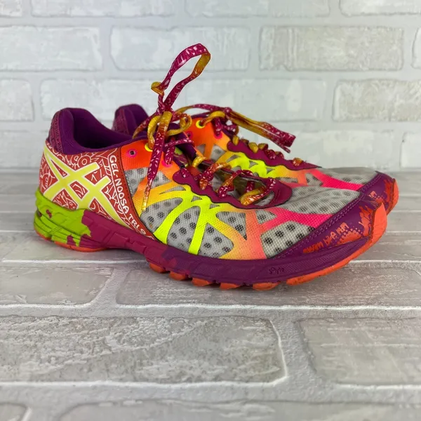 ASICS GEL Noosa Tri 9 Womens 9.5 Running Shoes Neon Multicolor‎ Triathlon T458N - Image 12