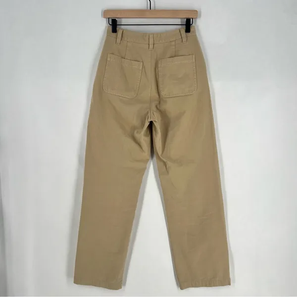 Sunday‎ Best Jaden Pant Khaki Chinos Mid Rise Straight Leg Organic Cotton Size 4 - Image 7
