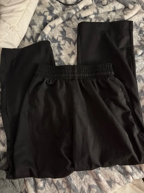 Shein Petite High-Waisted sweatpants wide leg - Image 3