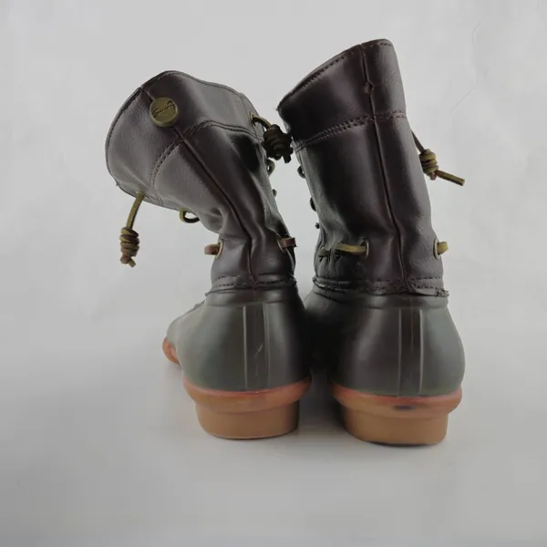 Seven7 Boots Womens 9 Rubber Duck Boots Faux Leather‎ Sheepskin Lining - Image 8