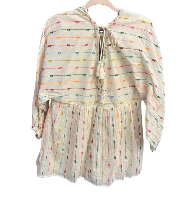 Zara Colorful Multicolor Dotted V-Neck Mini Dress Romper - Image 6