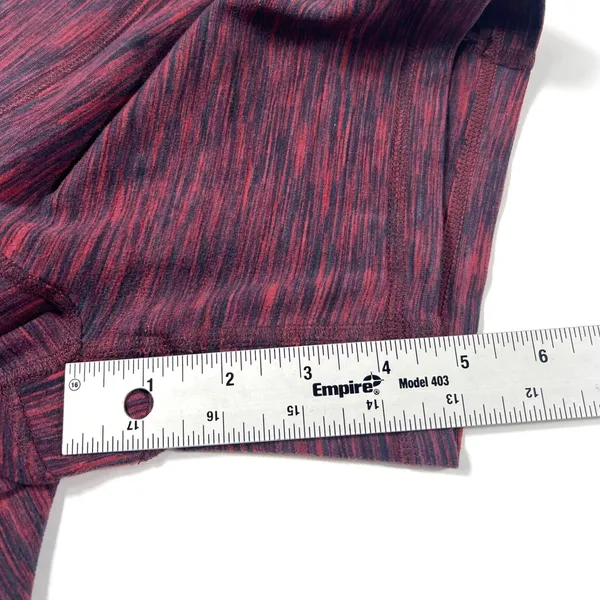 Alo Yoga Big Waves Short Small Garnet Space Dye Yoga Shorts Pilates Barre Gym - Image 8
