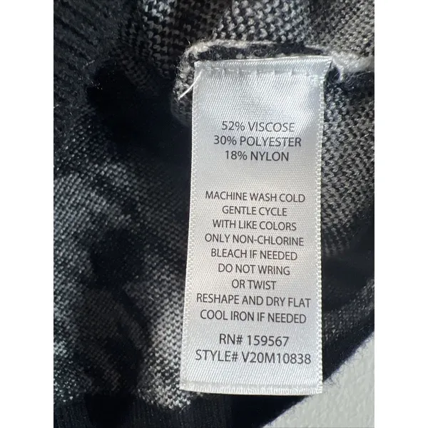 Altar'd State Retro Houndstooth Sweater Knit Crop Tank Top Black XS Bohemian - Image 3