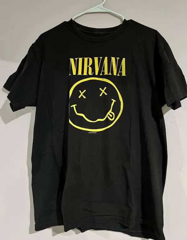 Nirvana Tshirt Black Size L - Image 2
