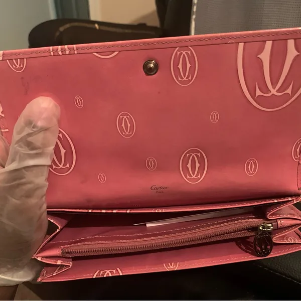 Cartier happy birthday wallet‎ with authentication card Pink - Image 8