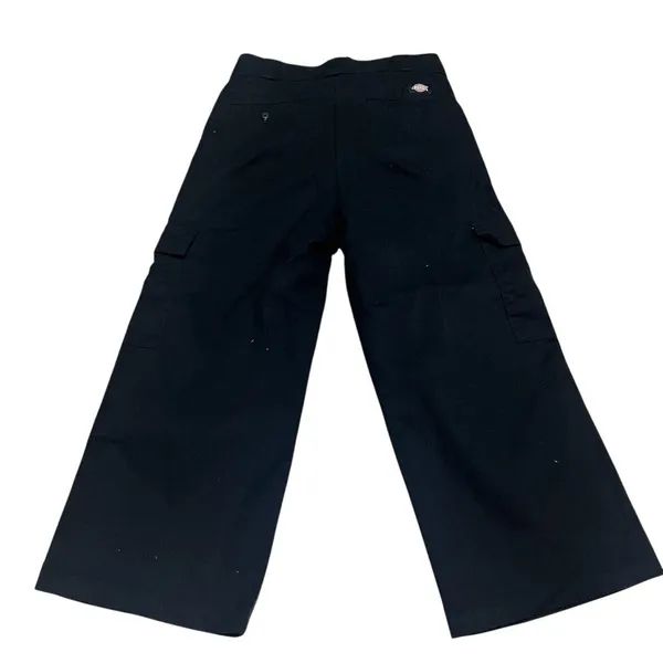 Dickies Cargo Pants Womens Size 8 Black Wide-Leg High Rise Utility - Image 4