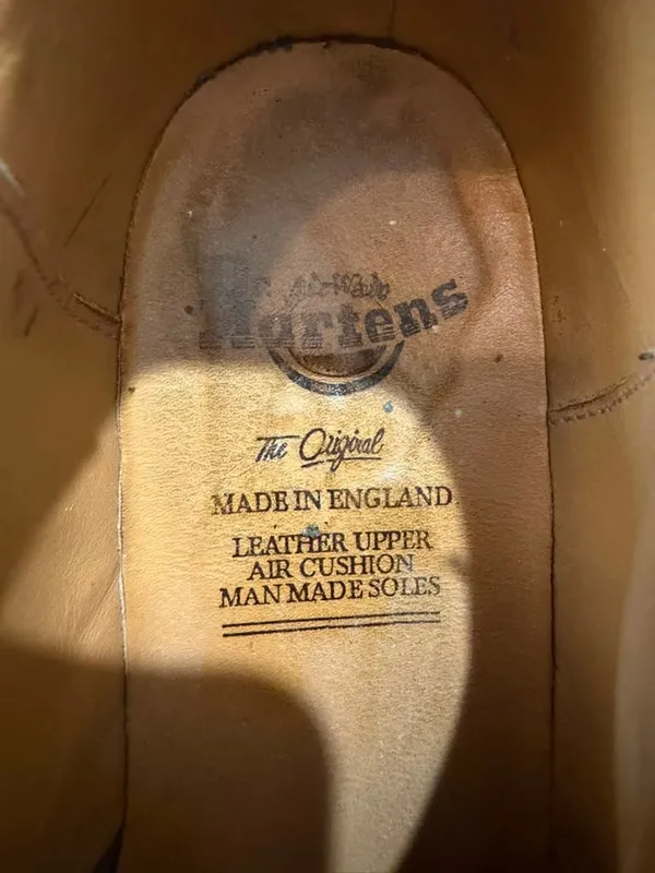 True Vintage Dr. Martens Brown Leather Double Buckle Mary Jane Shoes Made In Eng - Image 6
