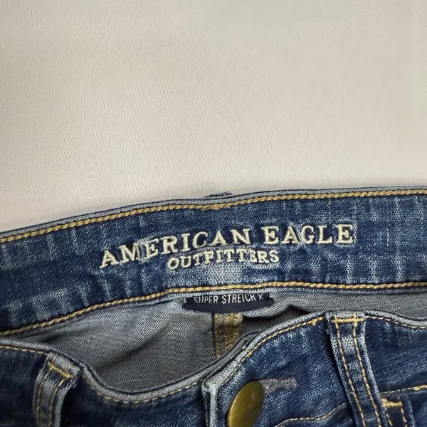 American Eagle Outfitters Women's Skinny Jeans - Blue - Image 7