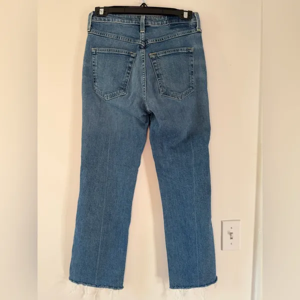 AMO Abigail Jeans in Peaceful Medium Wash Blue Patch Pocket Denim Size 26 - Image 10