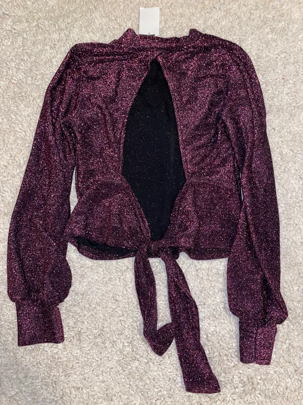 Lush Clothing Sparkly Long Sleeve Shirt - Image 3