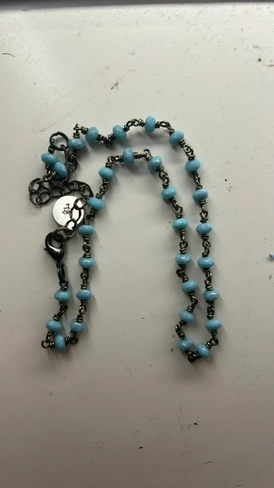Blue Beaded Necklace - Image 5