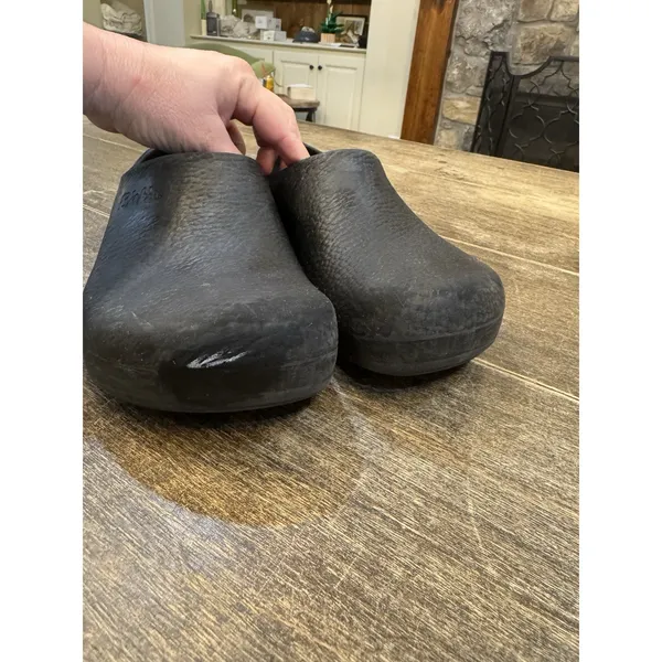 Birkenstock Black‎ Rubber Waterproof Men's Clog Mules Shoes 40 MENs 7 womens 9 - Image 6