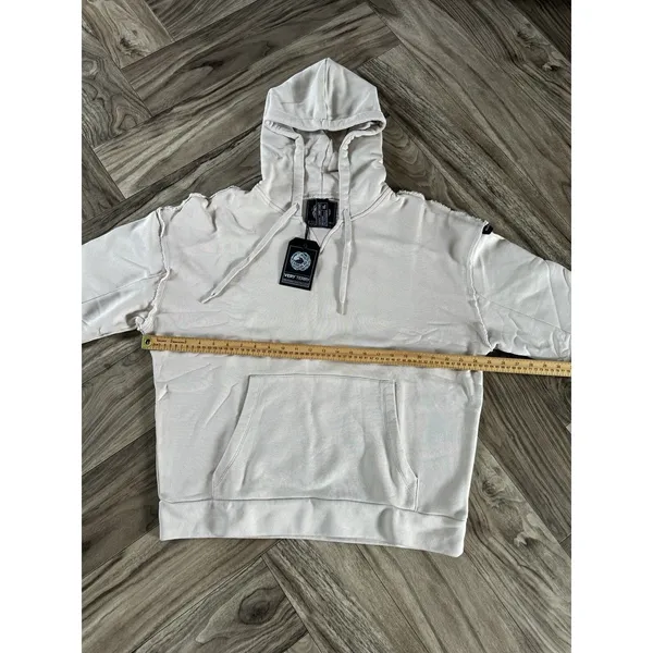 ALPHALETE Women’s Terry Oversized Hoodie - Moonstone,Size XL - Image 2