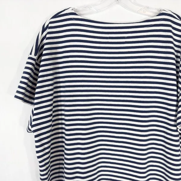 Madewell XL Top Organic Cotton Lyndale Oversized Tee Classic‎ Indigo Blue 1298 - Image 9