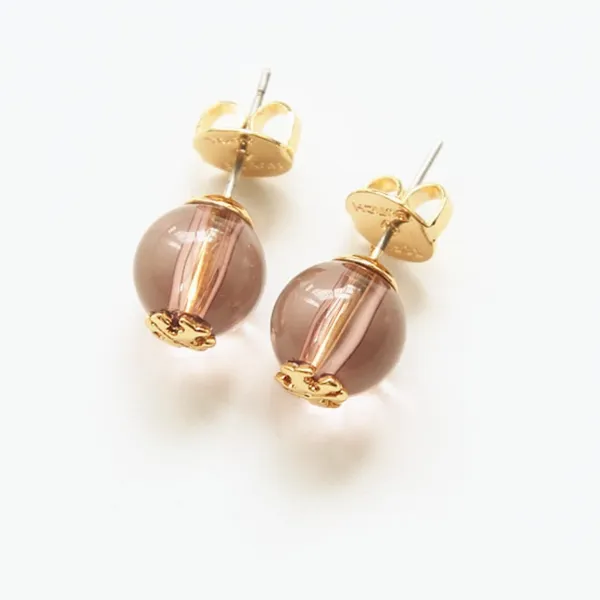 NWOT Tory Burch Resin Logo Stud Earring - Image 5
