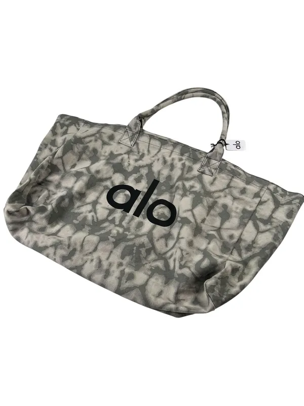 Iconic Shopper Tote , Grey tie-dye pattern Tota Pilates & Yoga Bag ALO Yoga Nwt - Image 4