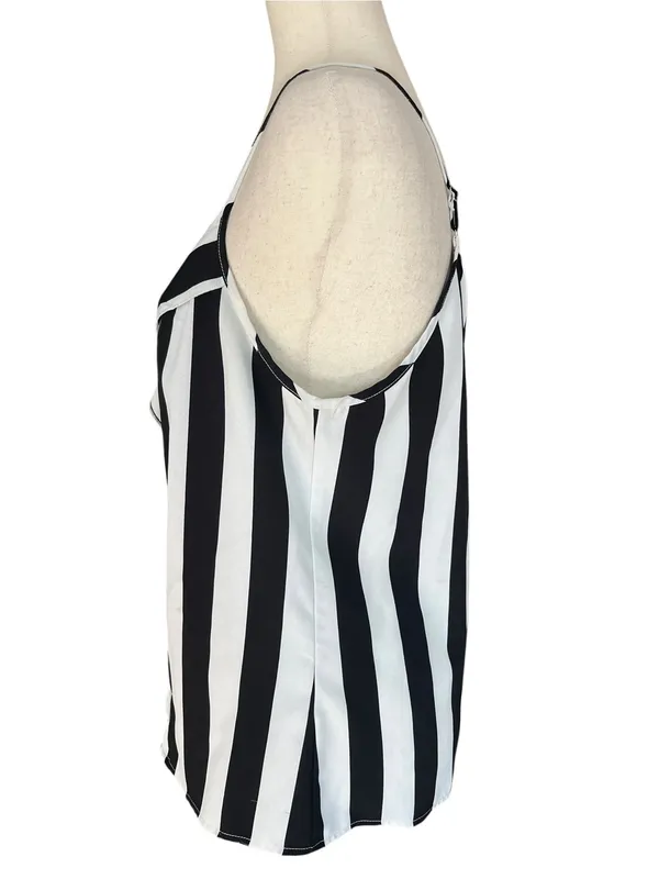 Brenda Black & White Striped Tank Top - Image 5