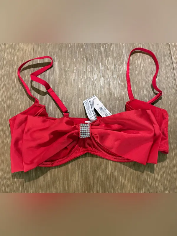 NWT Victoria's Secret Dream ANGELS Wicked Unlined Bow Balconette Bra 34C - Image 4
