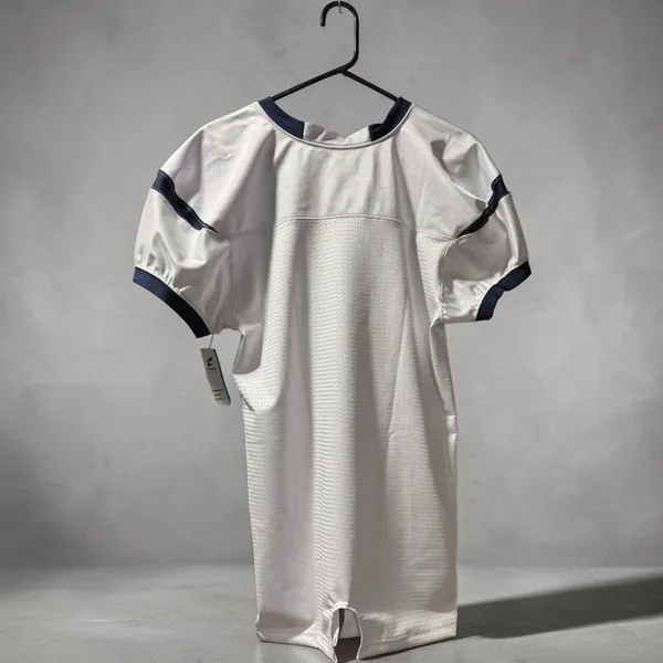 CHAMPRO Football Jersey - White w/ Blue - Medium - New - Image 3