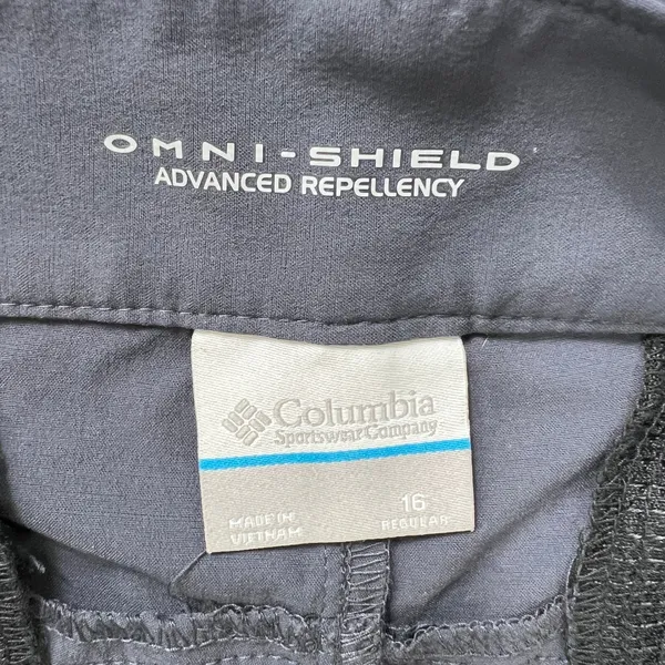 Columbia Women's 16 Regular Navy Blue Omni-Shield‎ Hiking Pants Outdoor Trail - Image 5