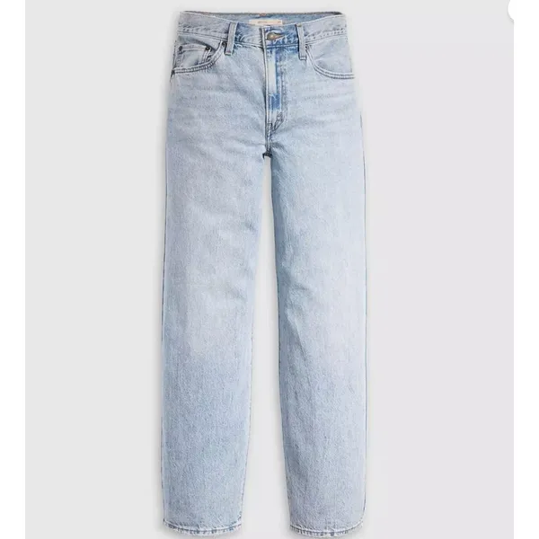 New Levi's 27x30 Premium Baggy Dad Women's Jeans Fan Fare Light Wash - Image 4