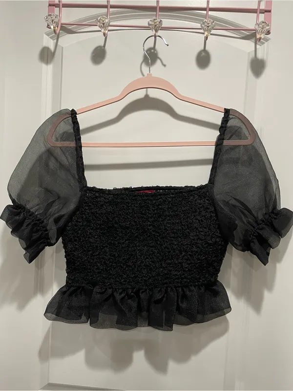STAUD Cannon Smocked Top Size Small - Image 4