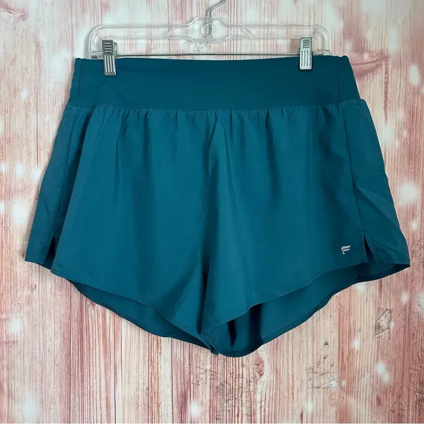 Fabletics Green Abyss Sun Chaser Short 3" Inseam Athletic Shorts Size XL - Image 2