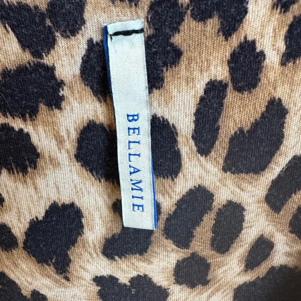 Cheetah Tank Top Maxi Dress Bellamie Boutique Size L Full Length With Pockets - Image 3