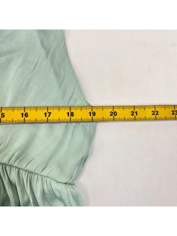 NWOT Farm Rio Tiered Ruffled Sleeveless V-neck Midi Dress Green Sz M - Image 15