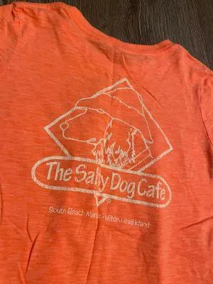 Salty Dog Cafe Tee Orange Size M - Image 4