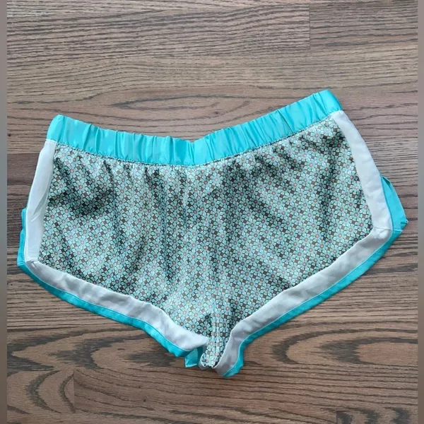 Victoria's Secret Blue Satin Pajama Shorts - Image 2