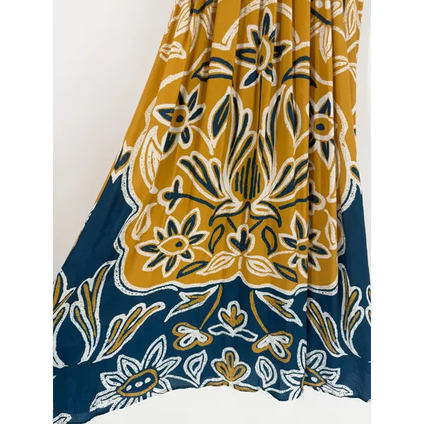 Celandine Anthropologie Floral Cutout Maxi Dress Boho Summer Resort Vacation,‎ L - Image 8