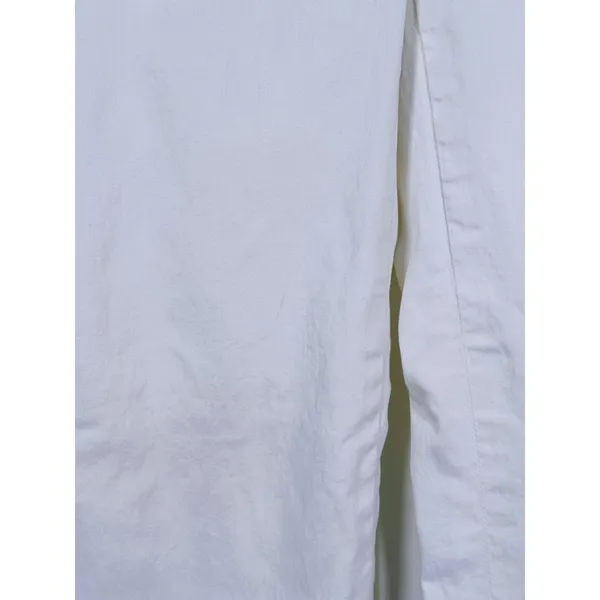 Theory Womens Cotton Wide Leg Trouser Pants Size 0 White Old Money Quiet Luxury - Image 6