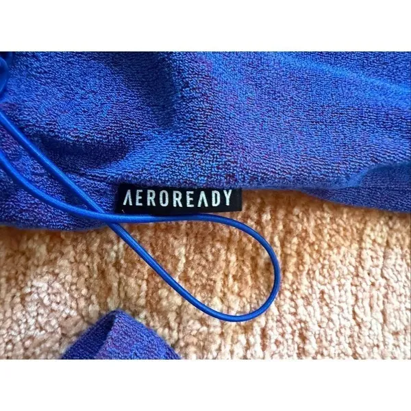 Adidas AEROREADY Purple Hooded Long Sleeve Pullover Sweatshirt Women’s S - Image 4