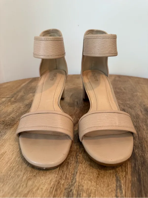 Nurture by Lamaze Leila Block Heel Sandal Nude Blush Leather Size 7.5 - Image 6