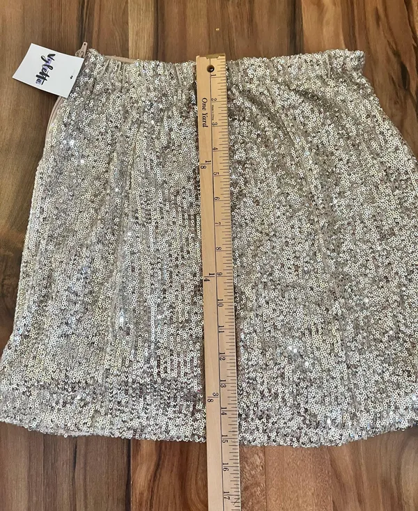 Sequin Mini Skirt Gold Size S - NWT - Image 4