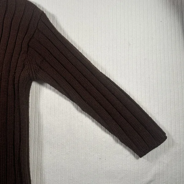 Jones New York Womens Small Brown Sweater Long Sleeve Knit Pullover - Image 8