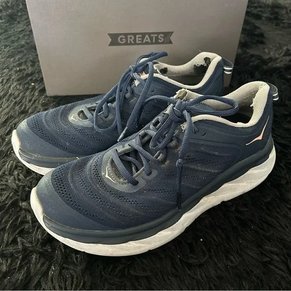 HOKA one one akasa blue athletic lace up shoes sneakers women’s 9.5 - Image 2