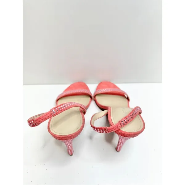 Marc Fisher Sandals Womens Size 7 Betila‎ Slingback Heels Rhinestone Accents - Image 4