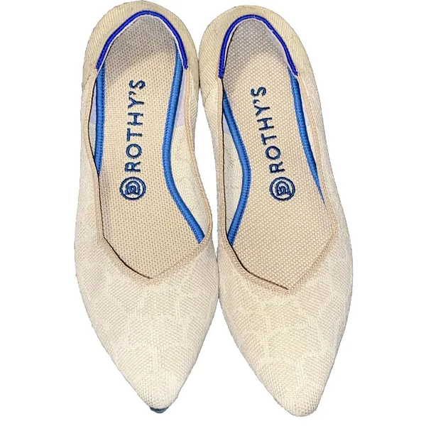 Rothy’s Sahara Gold point toe flats size W9 giraffe print (retired) - Image 3