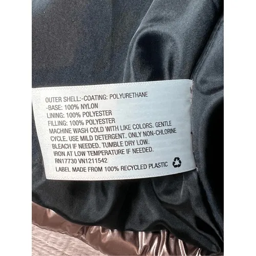 Ava &‎ Viv Plus Size Copper Metallic Puffer Coat 1X NWOT Outerwear Winter - Image 6