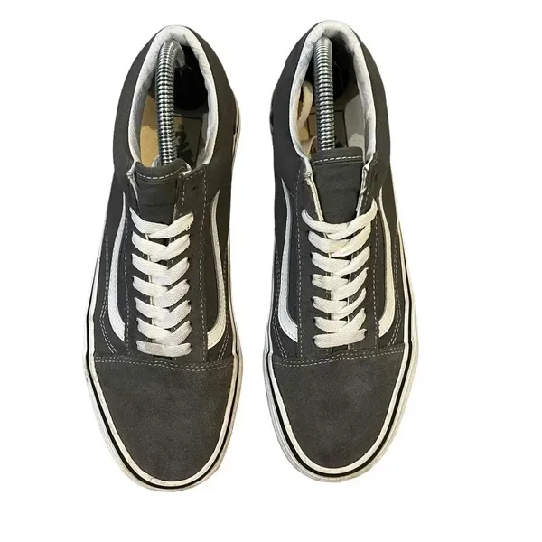 Vans Old Skool Grey Low-Top Lace-Up Unisex Sneakers Size Men 8‎ / Women 9.5 - Image 3