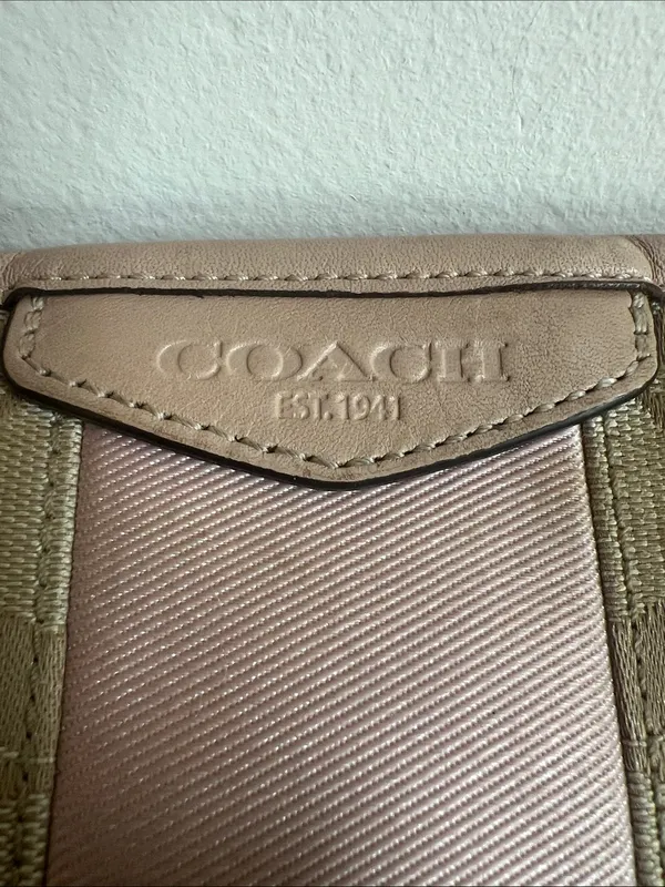 Coach convertible Hobo with Pink Center Stripe crossbody or shoulder bag - Image 2